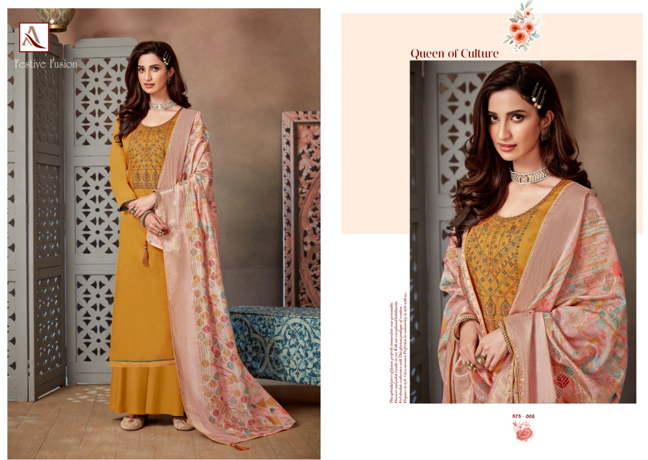 Alok Festive Fusion Wholesale Cotton Dress Material