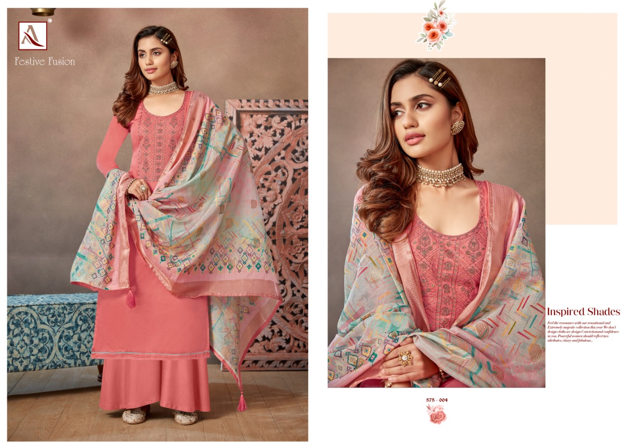 Alok Festive Fusion Wholesale Cotton Dress Material