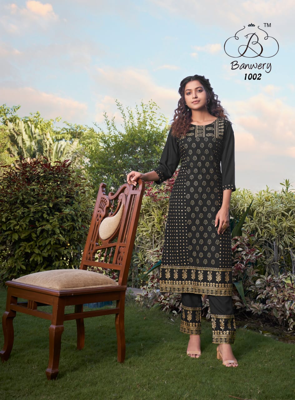 Banwery Peri Peri Designer Kurti With Pent   Buy Latest Catalog