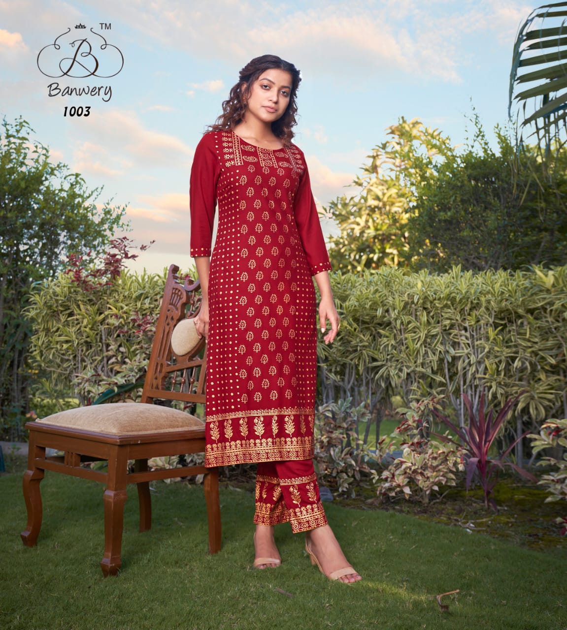 Banwery Peri Peri Designer Kurti With Pent   Buy Latest Catalog