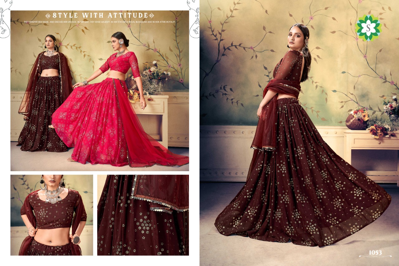 Bindiya 1053 Buy Desiger Georgette Lehenga Choli Online