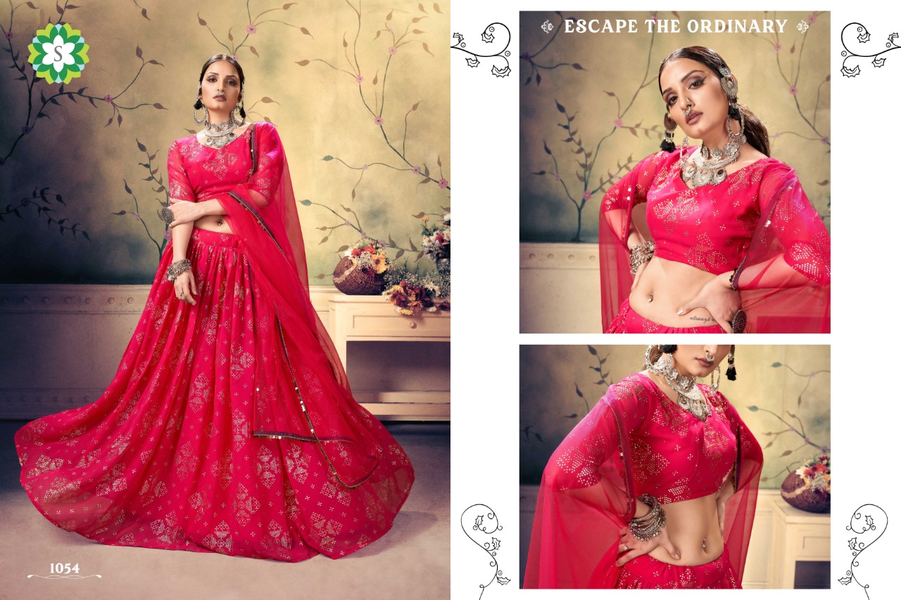 Bindiya 1054 Pure Georgette Lehenga Choli With Dupatta