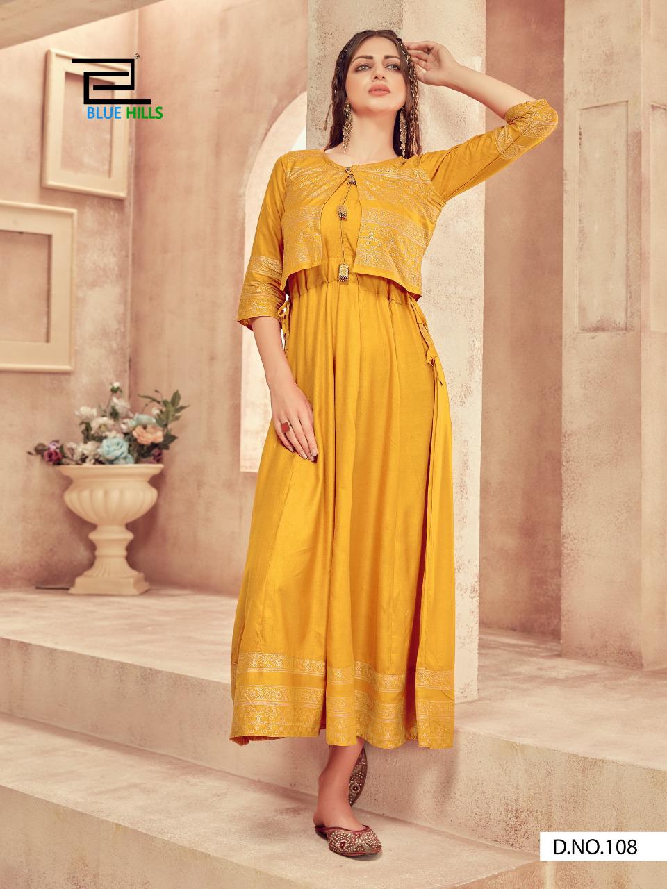 Blue Hills Buy Smart Fashion  Wholesale Anarkali Kurtis Jacket  Manufacturer Designer Kurti Catalog