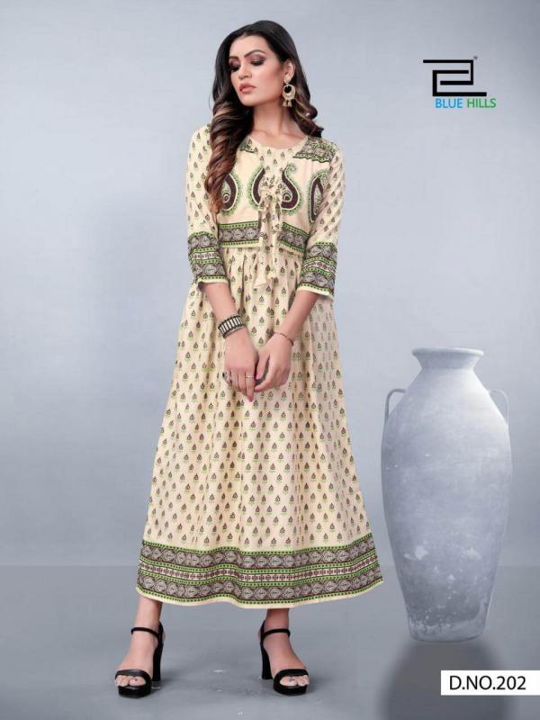 Blue Hills Presents  Aksara  Vol 2 Ethnic Wear Long Kurtis