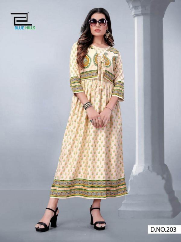 Blue Hills Presents  Aksara  Vol 2 Ethnic Wear Long Kurtis
