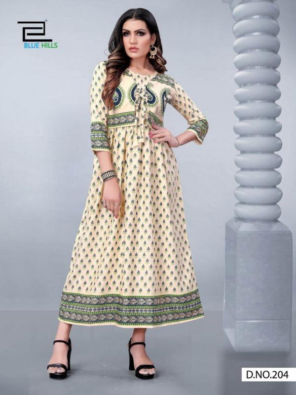 Blue Hills Presents  Aksara  Vol 2 Ethnic Wear Long Kurtis