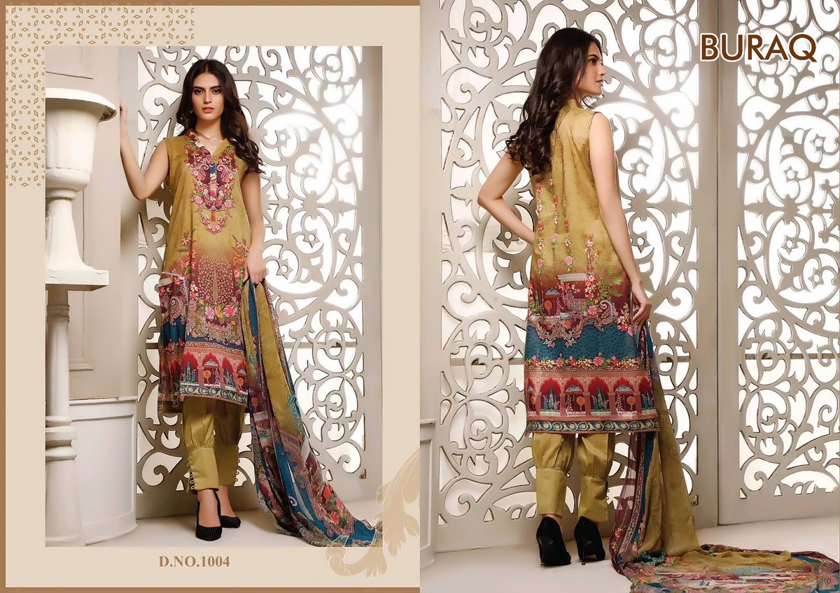 Buraq Agha Noor Exclusive Jam Satin Dress Material  Catalog