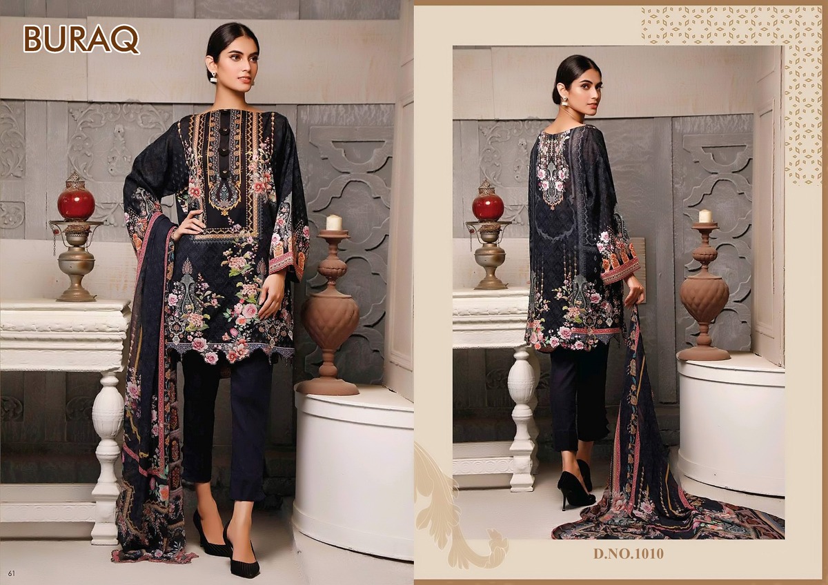 Buraq Agha Noor Exclusive Jam Satin Dress Material  Catalog