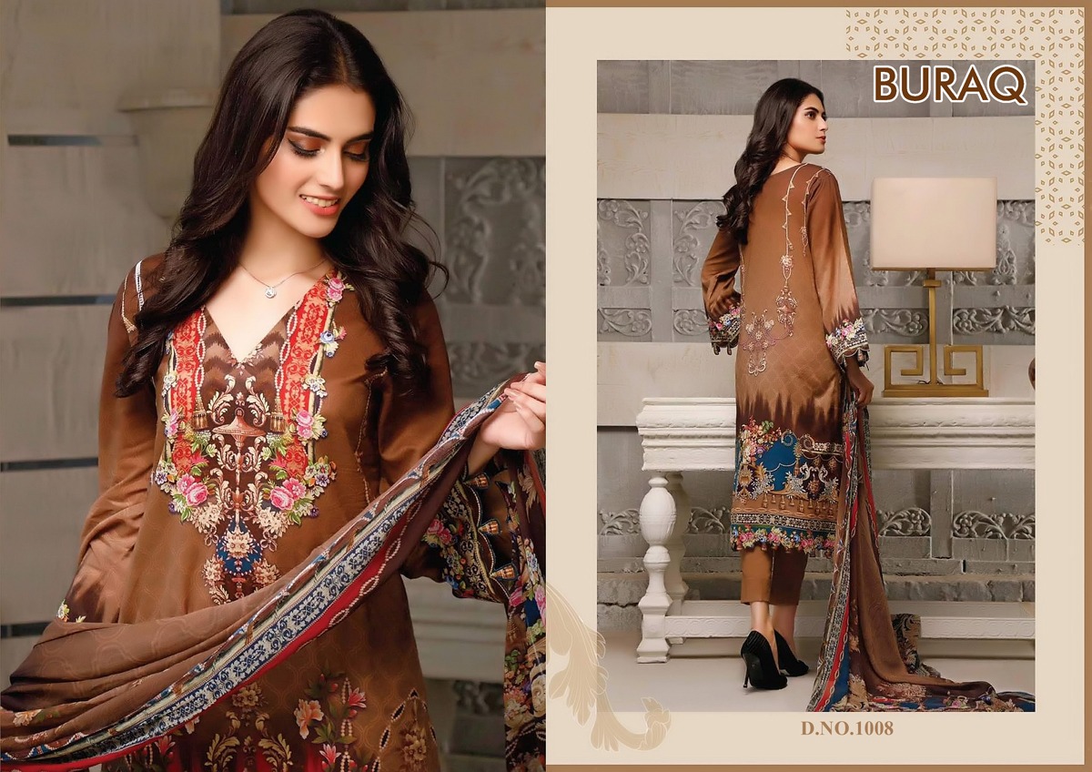Buraq Agha Noor Exclusive Jam Satin Dress Material  Catalog