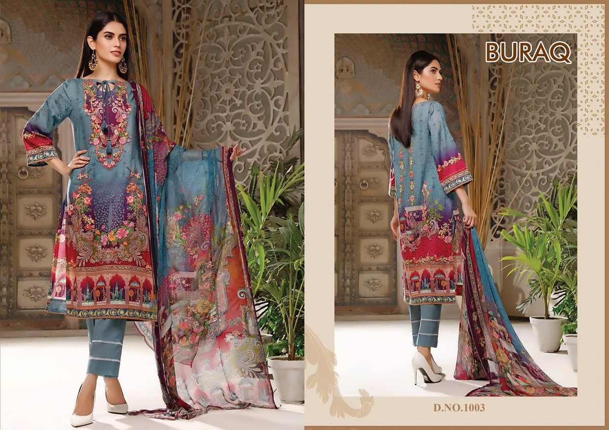 Buraq Agha Noor Exclusive Jam Satin Dress Material  Catalog