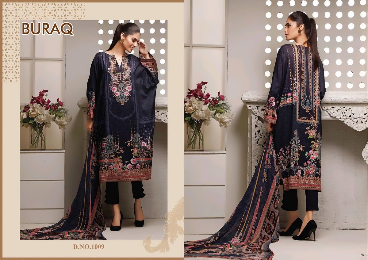 Buraq Agha Noor Exclusive Jam Satin Dress Material  Catalog
