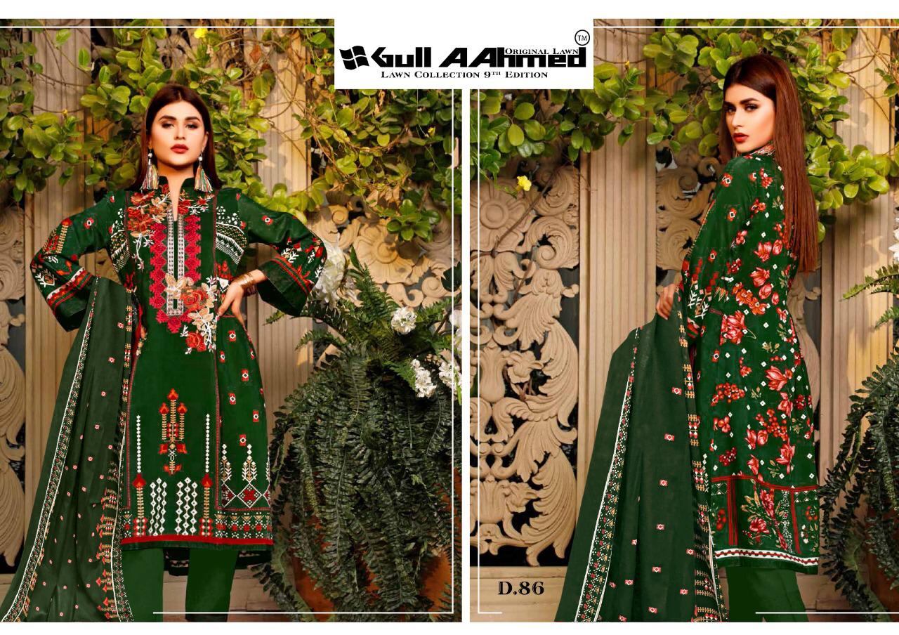 Gull Ahmed Vol 9 Lawn Karachi Cotton Dress Materials  Catalog