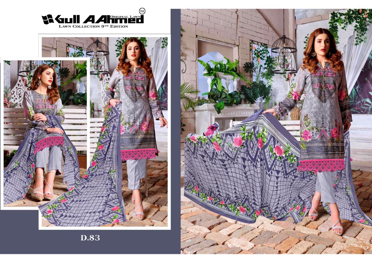 Gull Ahmed Vol 9 Lawn Karachi Cotton Dress Materials  Catalog