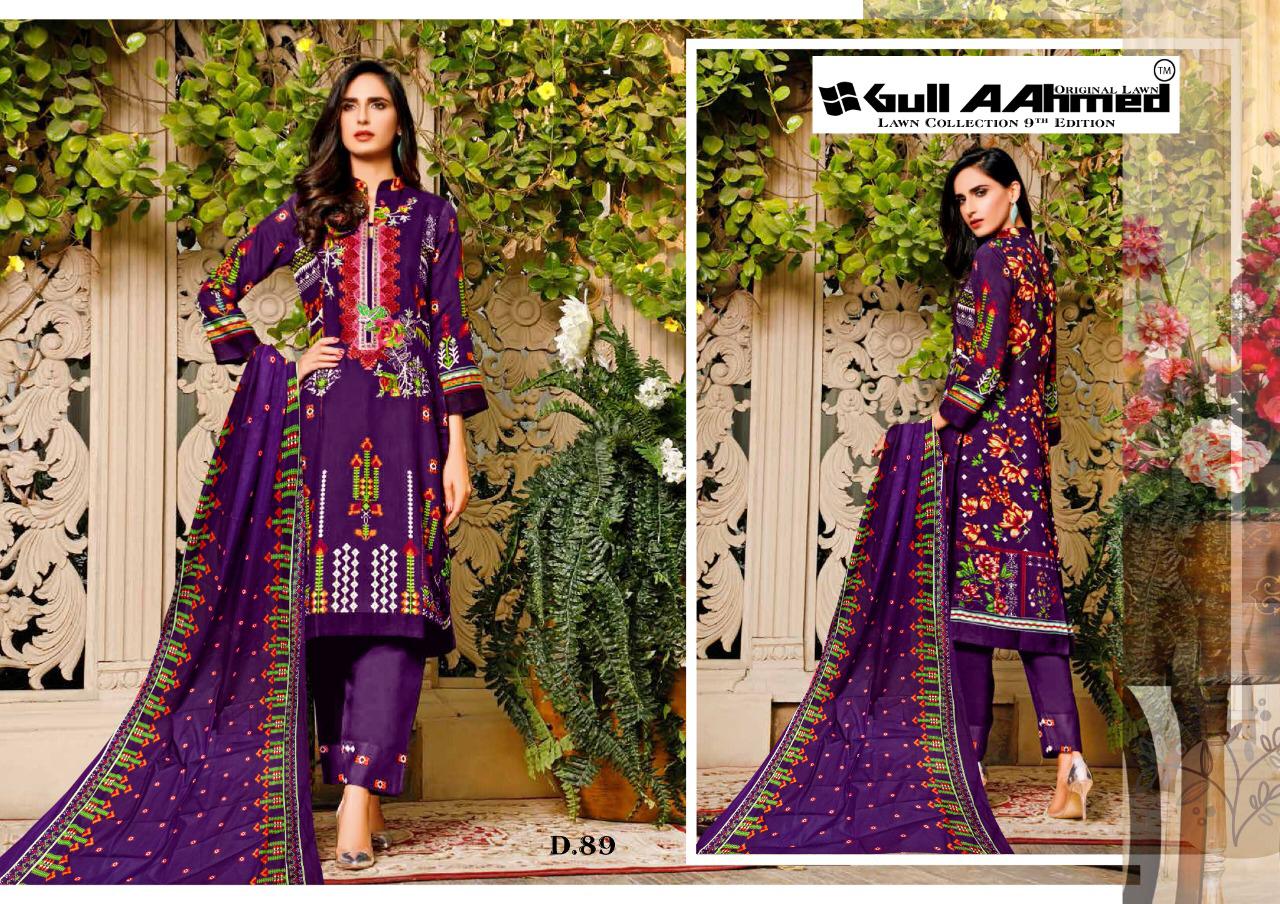 Gull Ahmed Vol 9 Lawn Karachi Cotton Dress Materials  Catalog