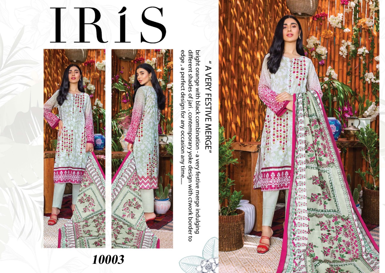 Iris  Vol 10 Cotton Karachi Dress Materials Collection Buy Online Wholesale Ladies Dress Materials