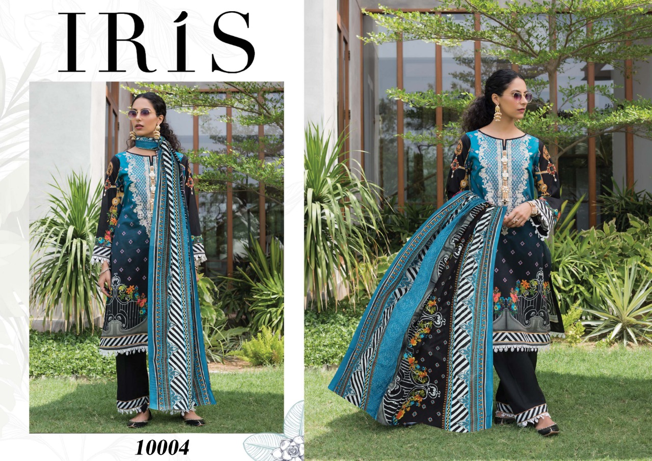 Iris  Vol 10 Cotton Karachi Dress Materials Collection Buy Online Wholesale Ladies Dress Materials