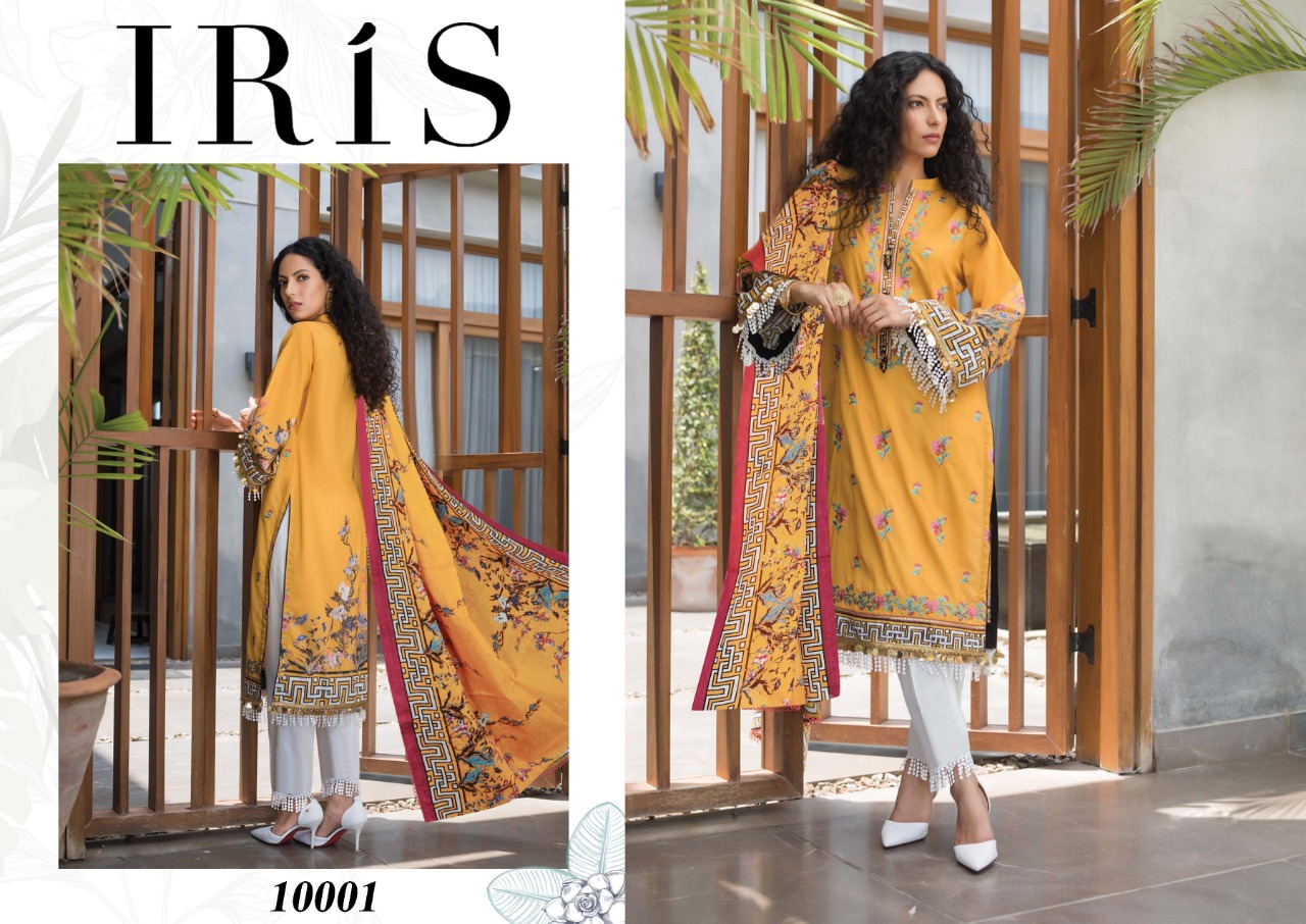 Iris  Vol 10 Cotton Karachi Dress Materials Collection Buy Online Wholesale Ladies Dress Materials