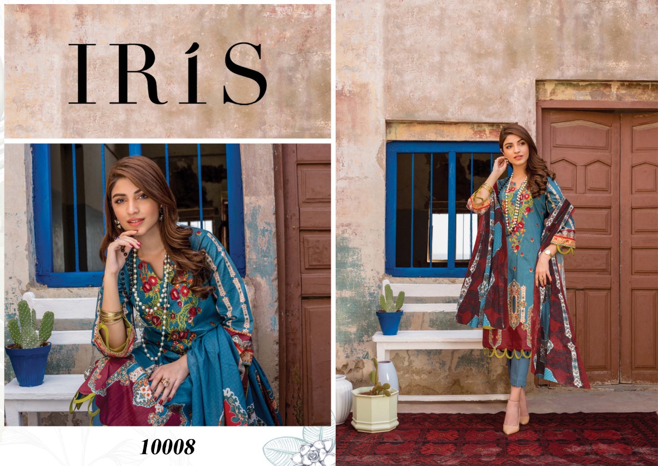 Iris  Vol 10 Cotton Karachi Dress Materials Collection Buy Online Wholesale Ladies Dress Materials