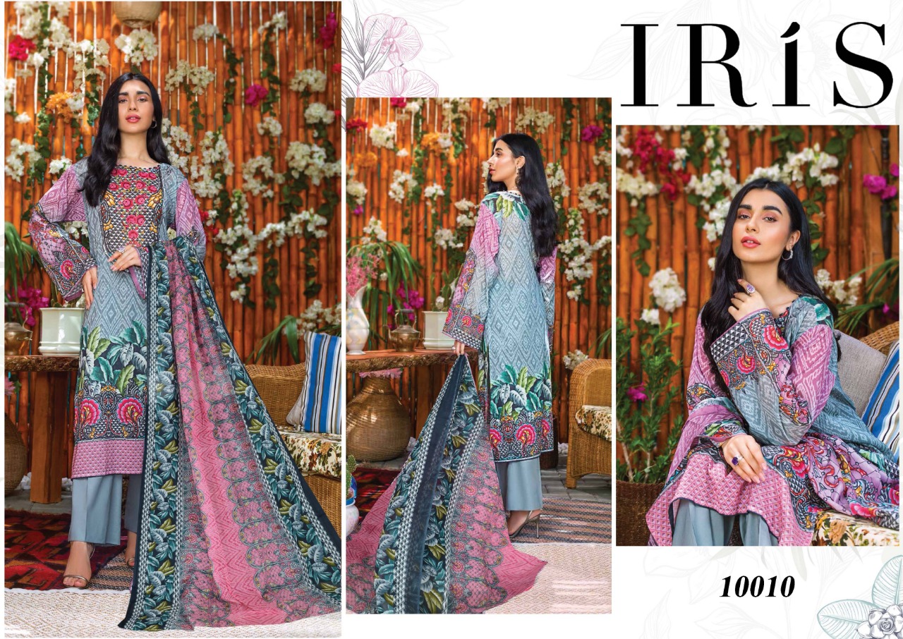 Iris  Vol 10 Cotton Karachi Dress Materials Collection Buy Online Wholesale Ladies Dress Materials