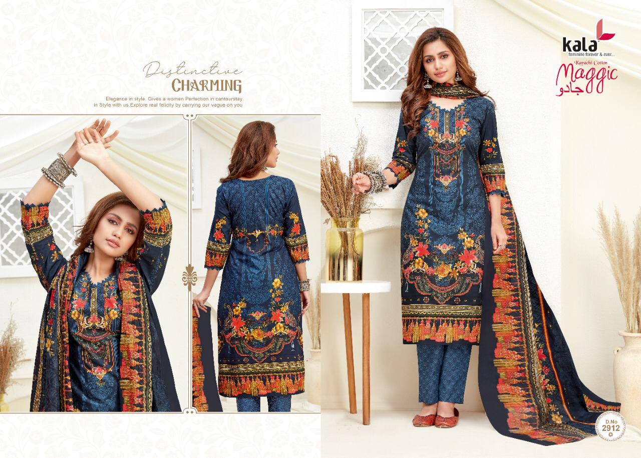 Kala Maggic Vol 14 Exclusive Karachi Cotton Suit  (12 Pcs Set)
