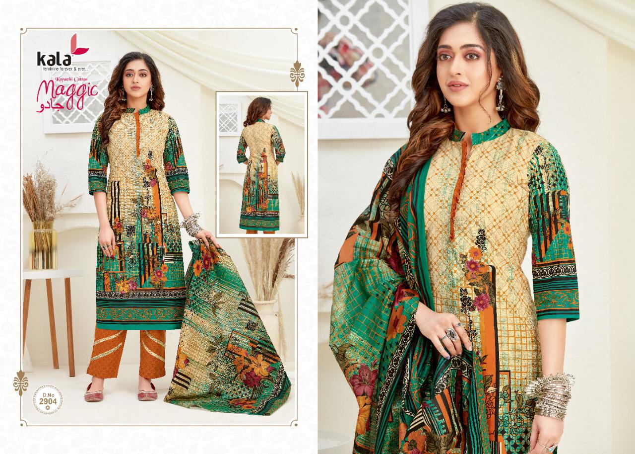 Kala Maggic Vol 14 Exclusive Karachi Cotton Suit  (12 Pcs Set)