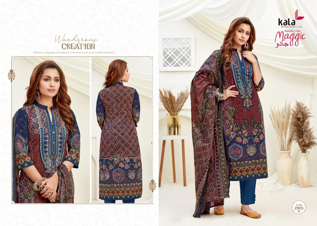 Kala Maggic Vol 14 Exclusive Karachi Cotton Suit  (12 Pcs Set)