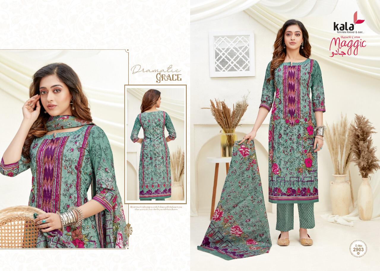 Kala Maggic Vol 14 Exclusive Karachi Cotton Suit  (12 Pcs Set)