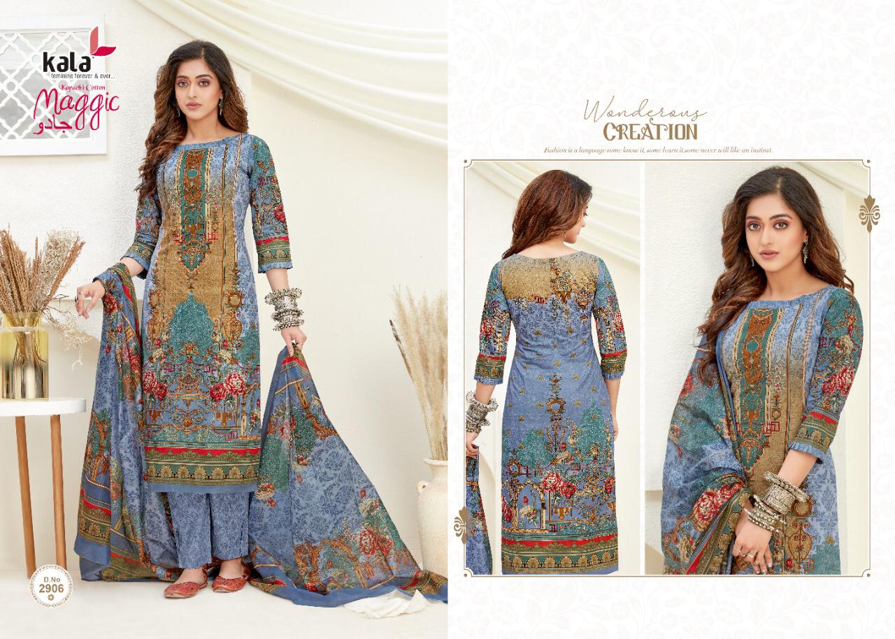 Kala Maggic Vol 14 Exclusive Karachi Cotton Suit  (12 Pcs Set)