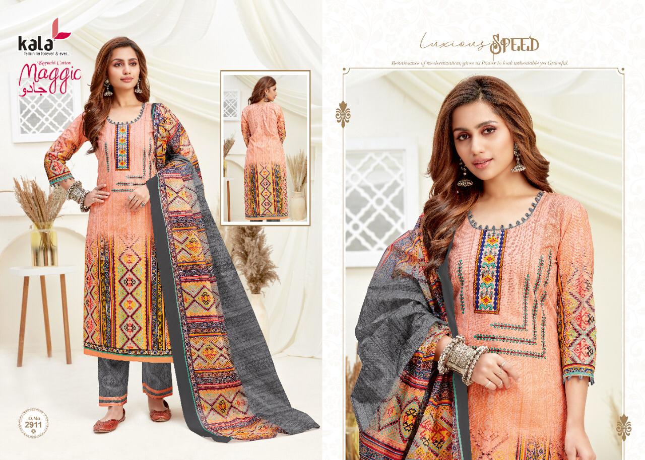 Kala Maggic Vol 14 Exclusive Karachi Cotton Suit  (12 Pcs Set)
