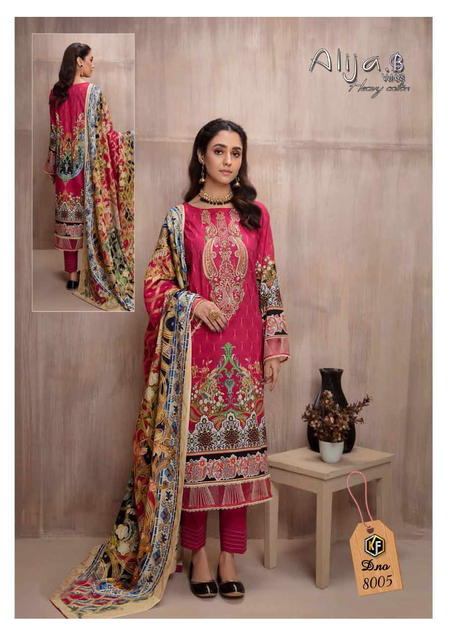 Keval Fab  Alija B  Vol 8  Cotton Printed Karachi Suits Wholesale
