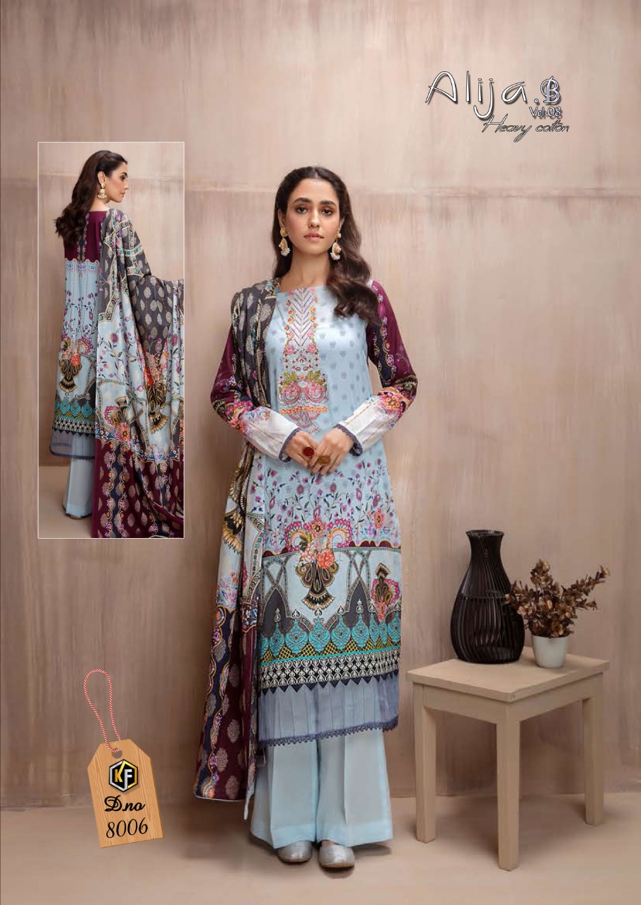 Keval Fab  Alija B  Vol 8  Cotton Printed Karachi Suits Wholesale