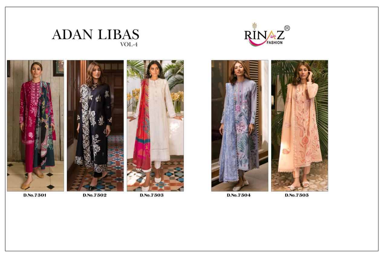 Rinaz Adan Libas Vol 4  Pakistani Salwar Suits Catalog