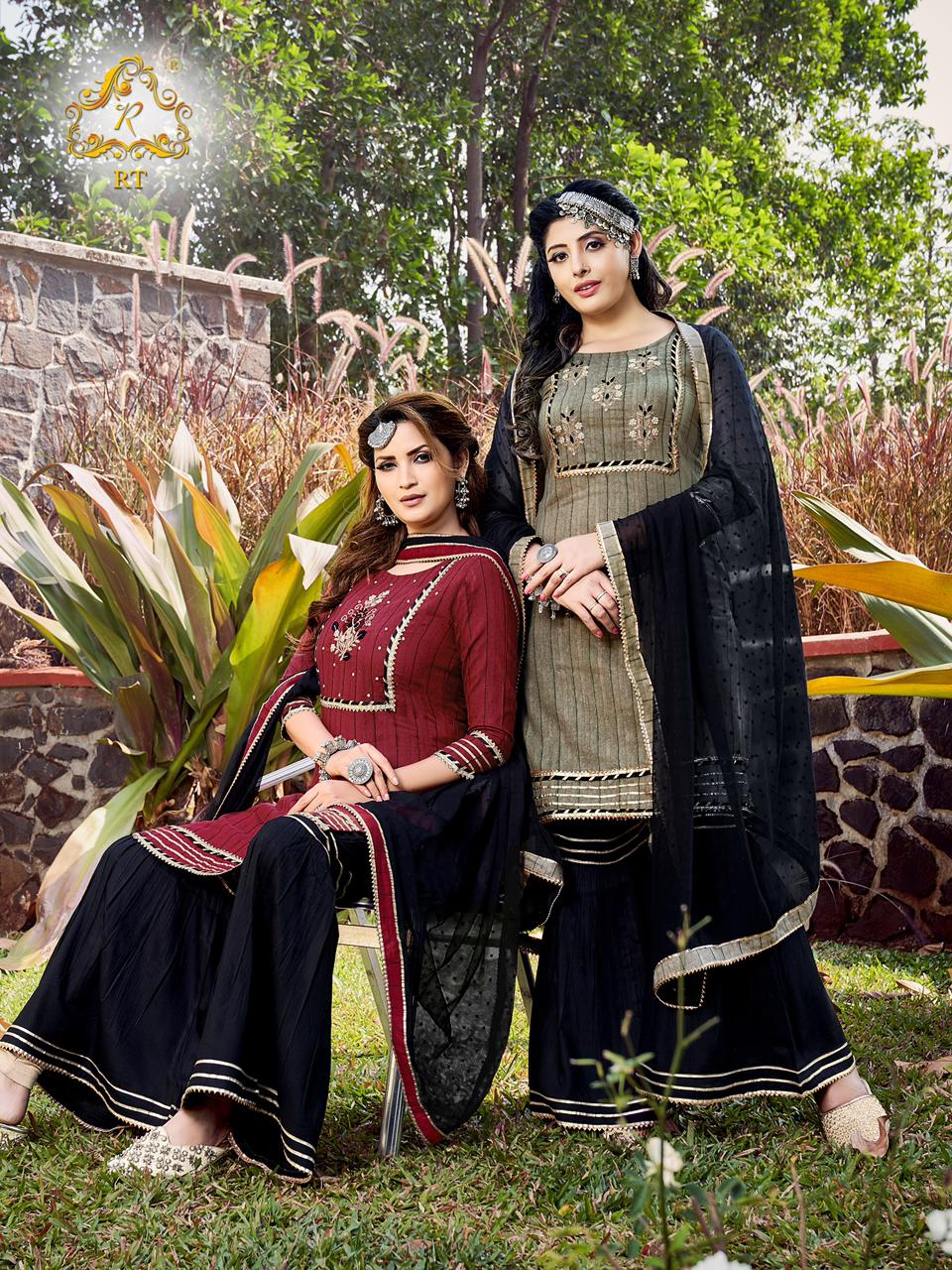 Rt Presenta Tjori 2 Fancy Lining Ethnic Wear Readymade Collection