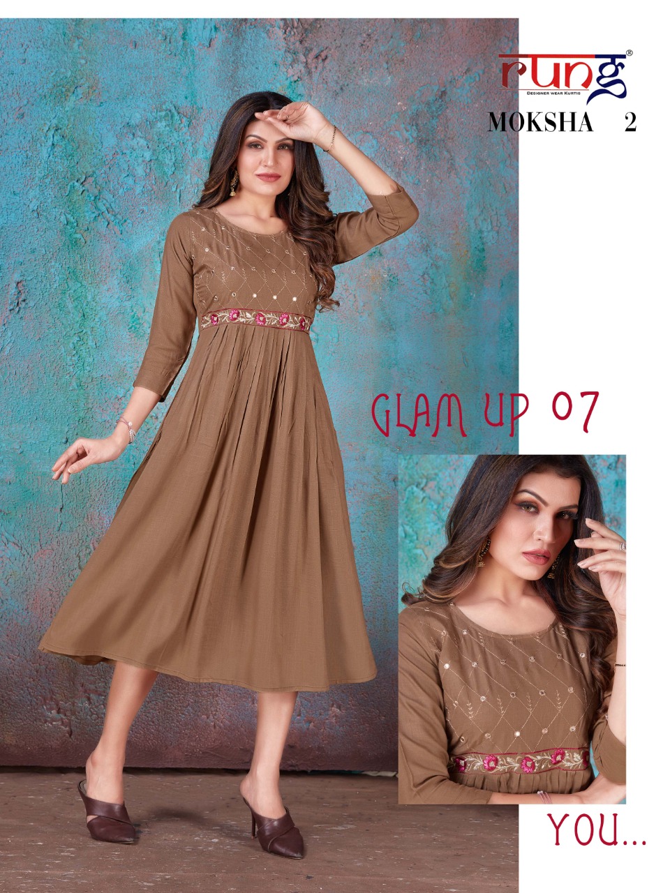 Rung Moksha  Vol 2 Rayon Casual Wear Designer Kurtis  Catalog
