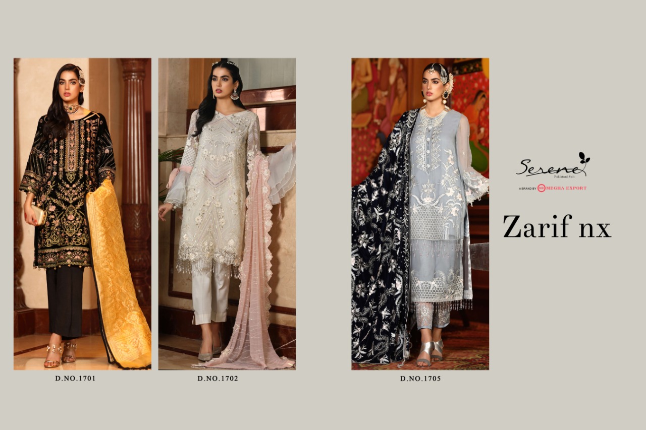 Serene Zarif Nx  Heavy Designer Pakistani Salwar Suits  Catalog