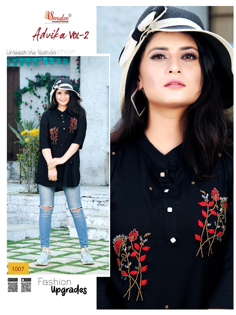 Smylee Presents  Advika Vol  2  Short Designer Kurtis Collection