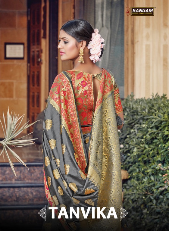 Sangam Presents Tanvika Pure Soft Silk Sarees