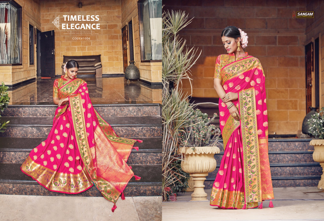 Sangam Presents Tanvika Pure Soft Silk Sarees