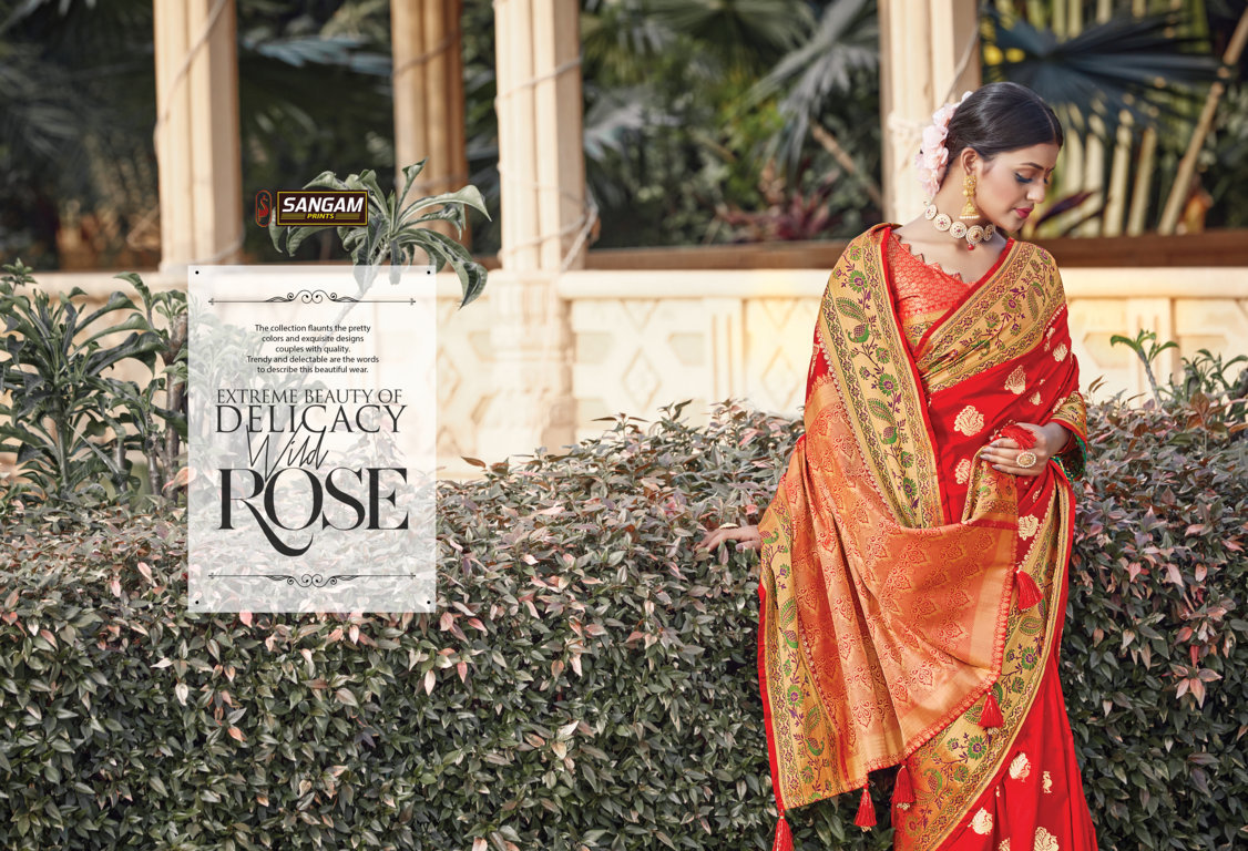 Sangam Presents Tanvika Pure Soft Silk Sarees