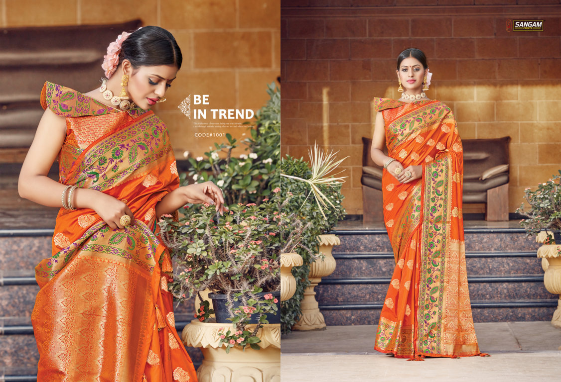 Sangam Presents Tanvika Pure Soft Silk Sarees