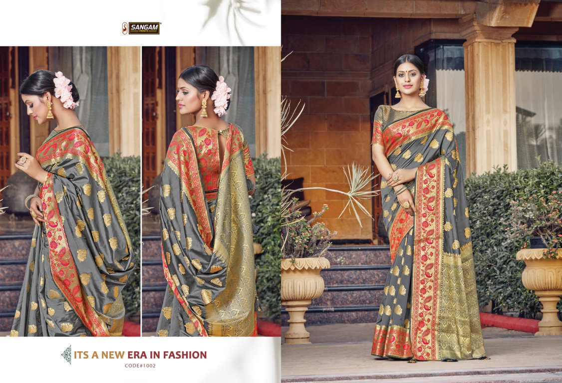 Sangam Presents Tanvika Pure Soft Silk Sarees
