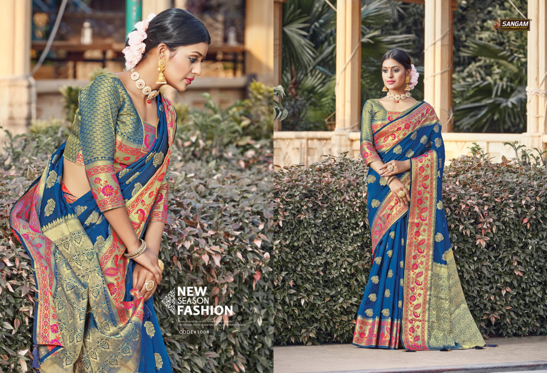 Sangam Presents Tanvika Pure Soft Silk Sarees