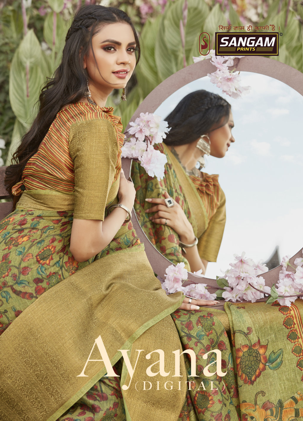Sangam Presents Anaya Pure Linen Sarees