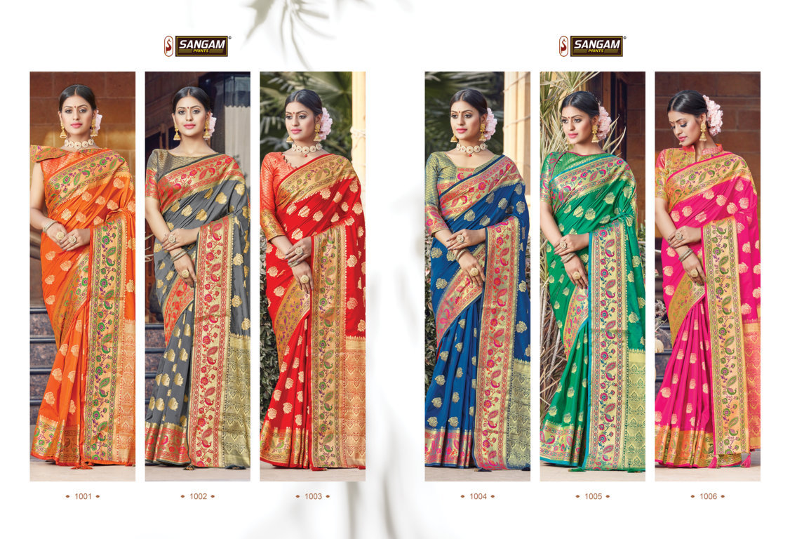 Sangam Presents Tanvika Pure Soft Silk Sarees