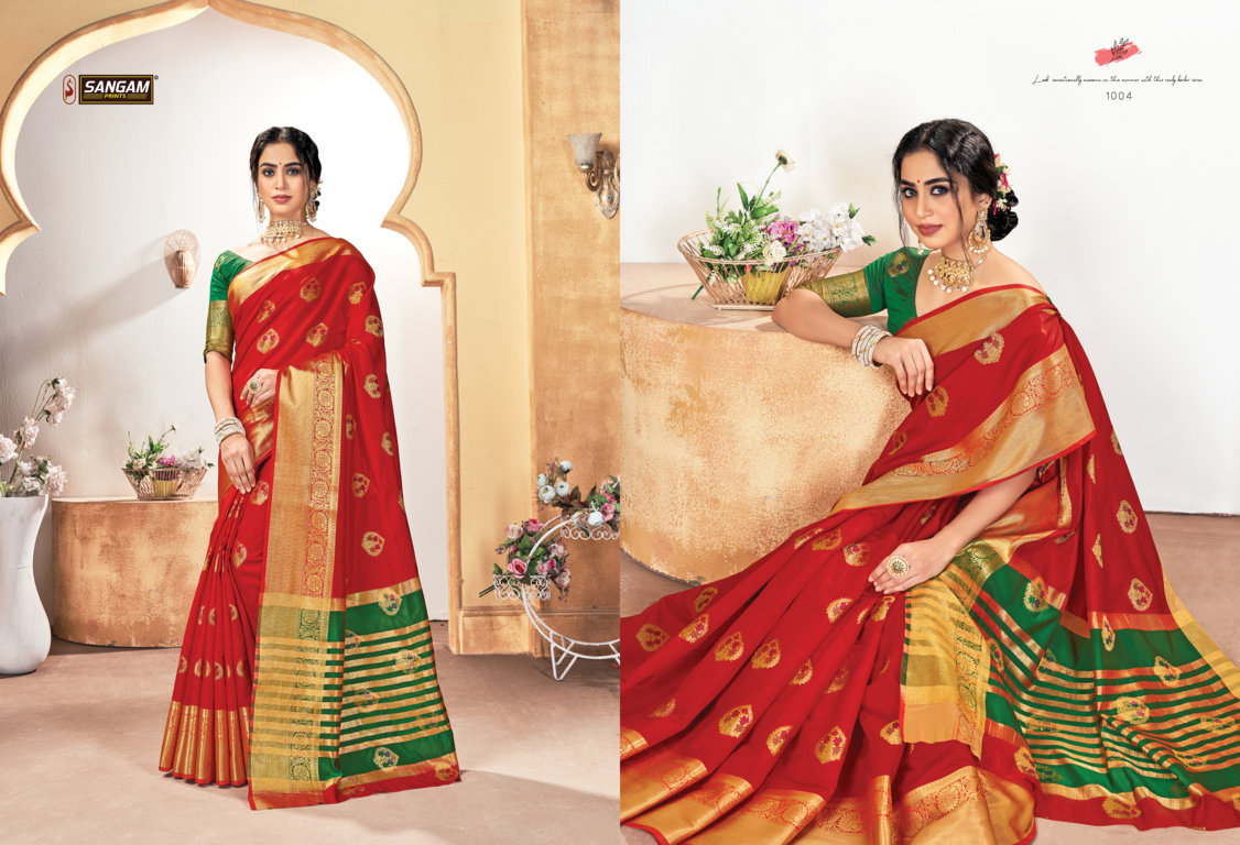Sangam Presents Vaishnavi Handloom Silk Sarees