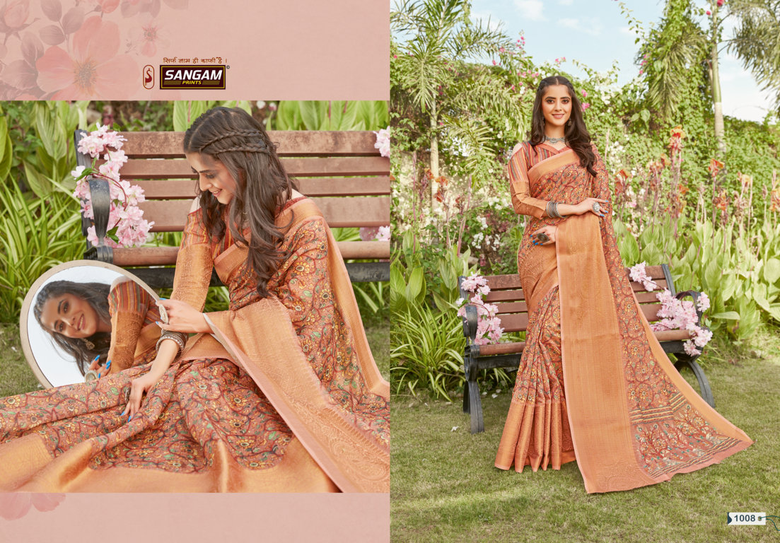 Sangam Presents Anaya Pure Linen Sarees