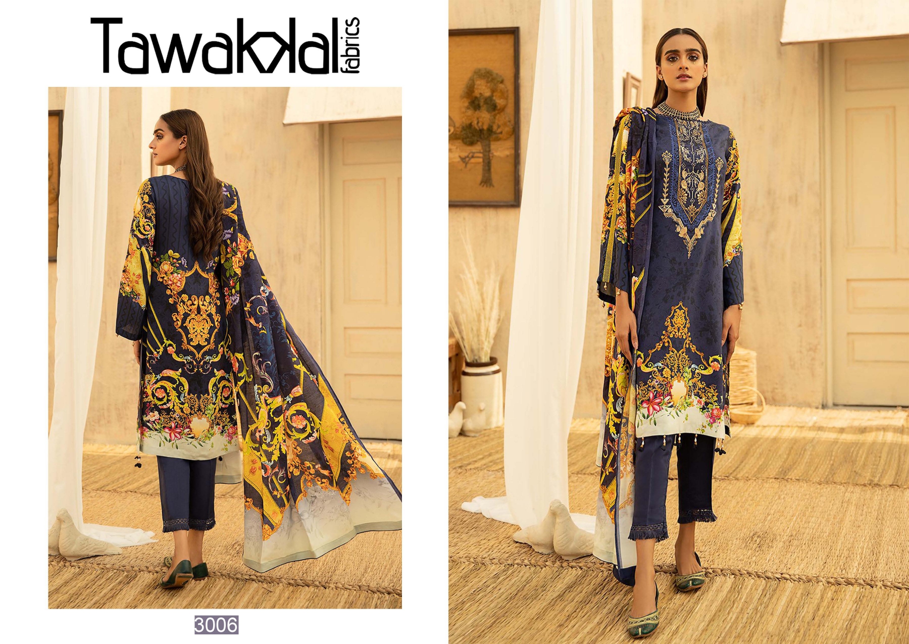Tawakkal Opulence Luxury Cotton Vol  3 Pure Cotton Karachi Dress Material
