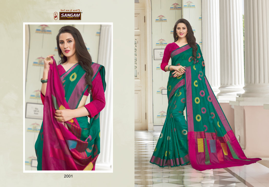 Sangam Presents Vedika Handloom Cotton Sarees