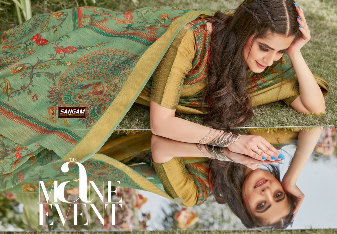 Sangam Presents Anaya Pure Linen Sarees