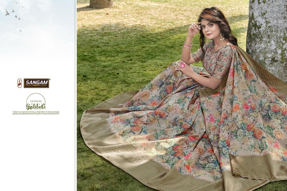 Sangam Presents Elegance Pure Linen Sarees